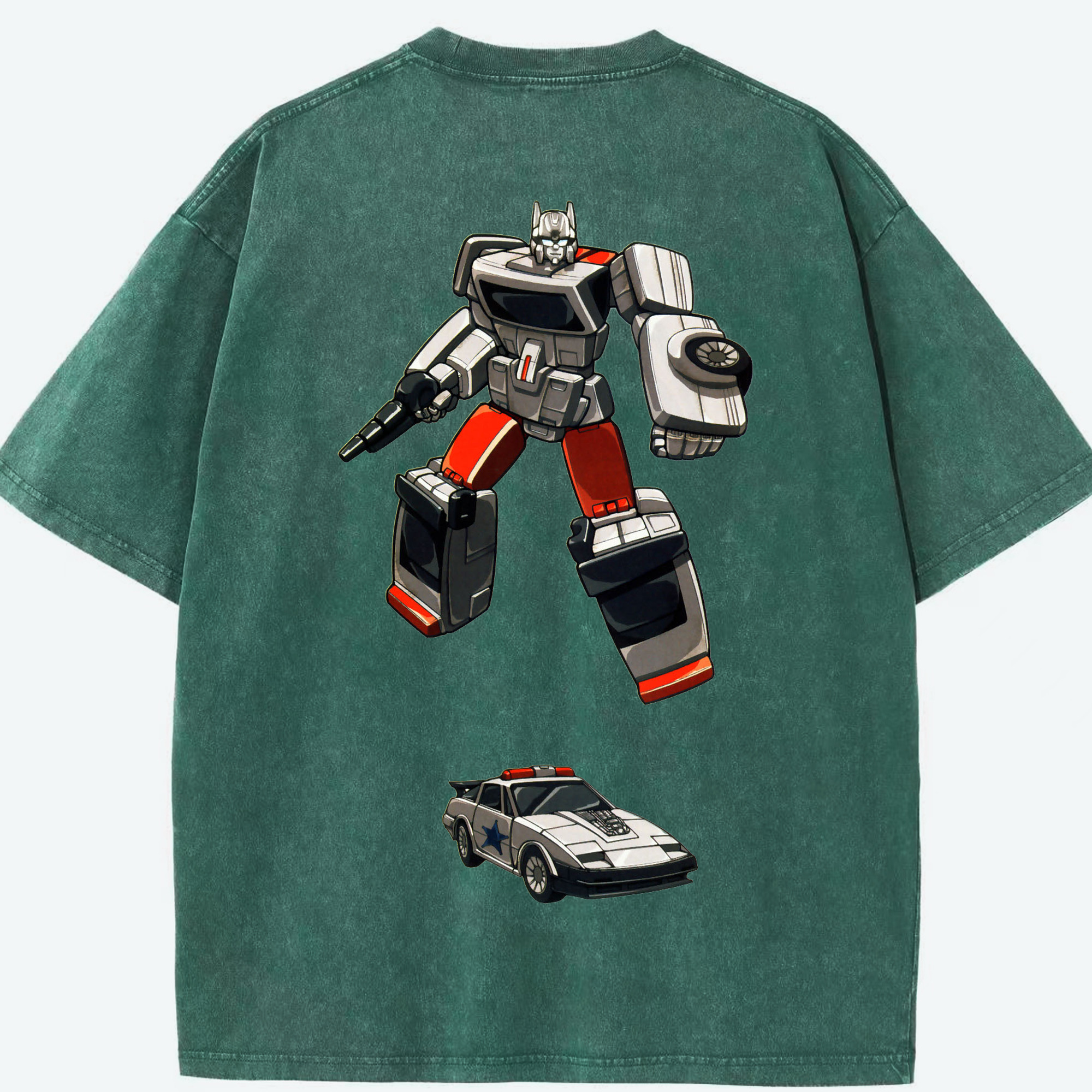 （画像用）  綿100% ヴィンテージ風 半袖Tシャツ（背面プリント）